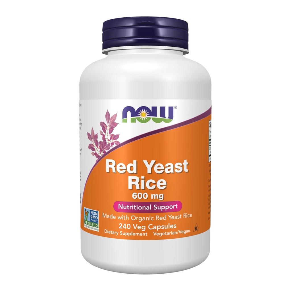 JETZT Ergänzungen, Rote Hefe Reis 600 mg, Hergestellt mit Bio Rote Hefe Reis, 240 Veg Kapseln