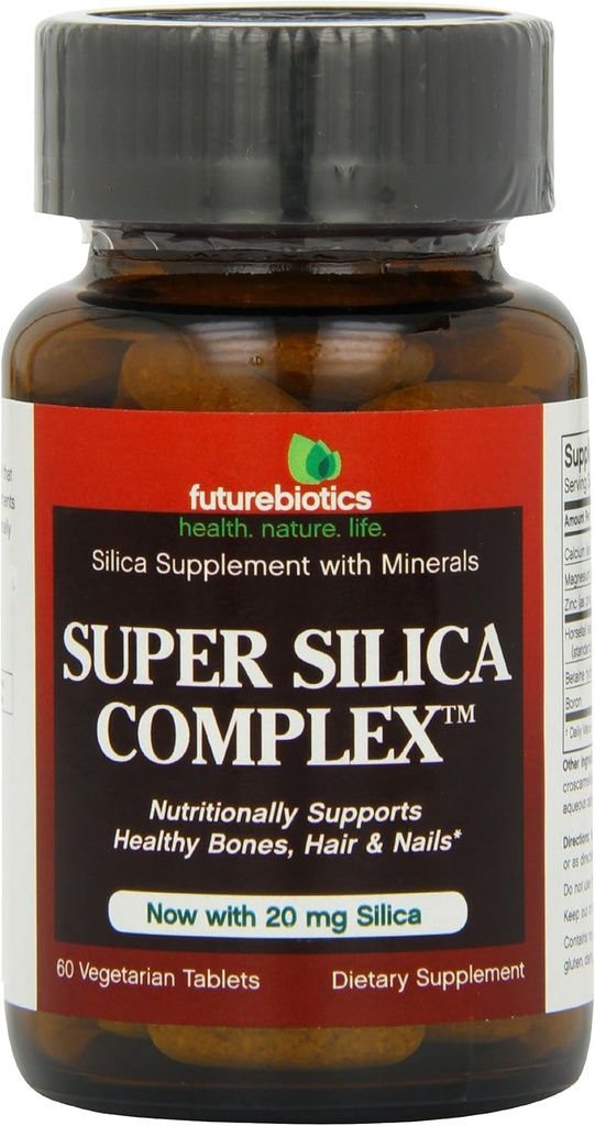 Futurebiotics Super Silica Complex, Veg-Tablets, 60-Count (Pack von 2)