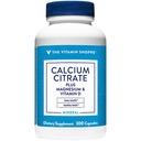 La vitamine Shoppe Calcium Citrate+Magnésium&Vitamine D,Multi-minéraux Bone Health Supplement,Vitamine D Aide à l'absorption, Calcium 999mg, Magnésium 567mg, Vitamine D 612UI par dose quotidienne (300 Capsules)