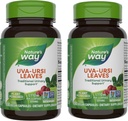 Nature's Way Uva Ursi Blätter, Traditional Urinary Support*, 1,110 mg pro 3-Capsule Serving, Non-GMO Project Verified, Herbale Nahrungsergänzung, 100 Vegan Kapseln (Packaging May Vary) - 2 Packung