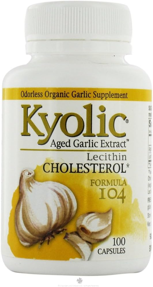 Kyolic - #104 Knoblauch Extrakt mit Lecithn - 100 Kapseln, 2 Packung