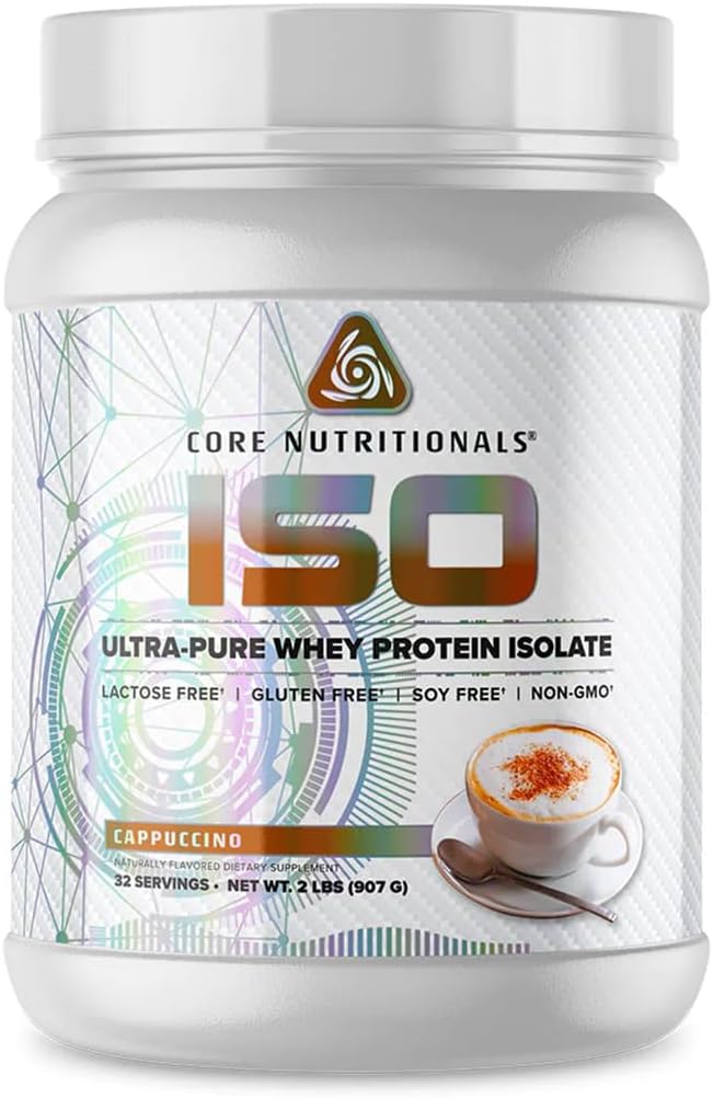 Protéine de lactosérum isolate ultra-pure (Cappucino, 2 livres)