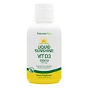 Natures Plus Liquid Sunshine Vitamin D3-5000 IU, 16 fl oz - Delicious Tropical Citrus Flavor - Knochengesundheit, Herz-Gesundheit & Immunsystem-Supplement - Glutenfrei - 32 Portionen