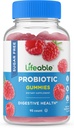 Lifeable Sugar Free Probiotics – Great Tasting Natural Flavor Gummy Supplement Kaubare – GMO Free, Vegetarian, Gluten Free – für Gut Health und Immununterstützung – für Erwachsene, Männer, Frauen – 90 Gummis
