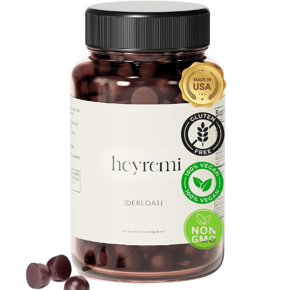 Debloat Gummies – Fast Bloating und Gas Relief- Kräuter-Digestive Unterstützung mit Apfel Apfel Apfelessig, Löwenzahn und Grüner Tee fühlen Sie sich leichter, bequem und energiegeladen – 60 Gummies