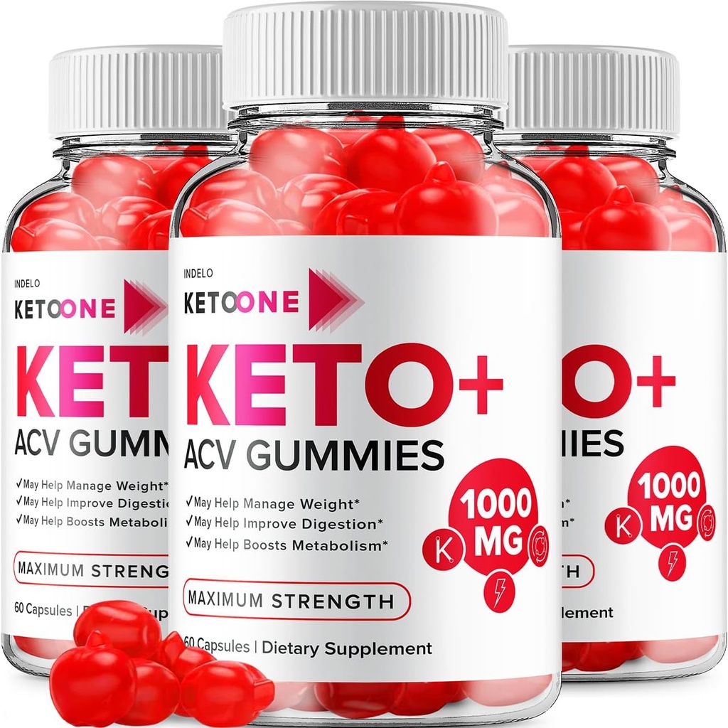 (3 Pack) Keto One Gummies Advanced Loss - ACV Gummies Maximum Stärke, Keto One Keto Plus ACV Weight Management Gummies Apple Cider Essig, Keto One Gummies Bewertungen B12 Keto+ACV (180 Gummi)