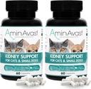 AminAvast Kidney Support Supplement für Katzen und kleine Hunde, 300mg 2-Pack - Fördert natürliche Nierenfunktion - Hilfsmittel in Gesundheit und Vitalität von Aging Kidneys - einfach verwaltet - 60 Sprinkle Capsules