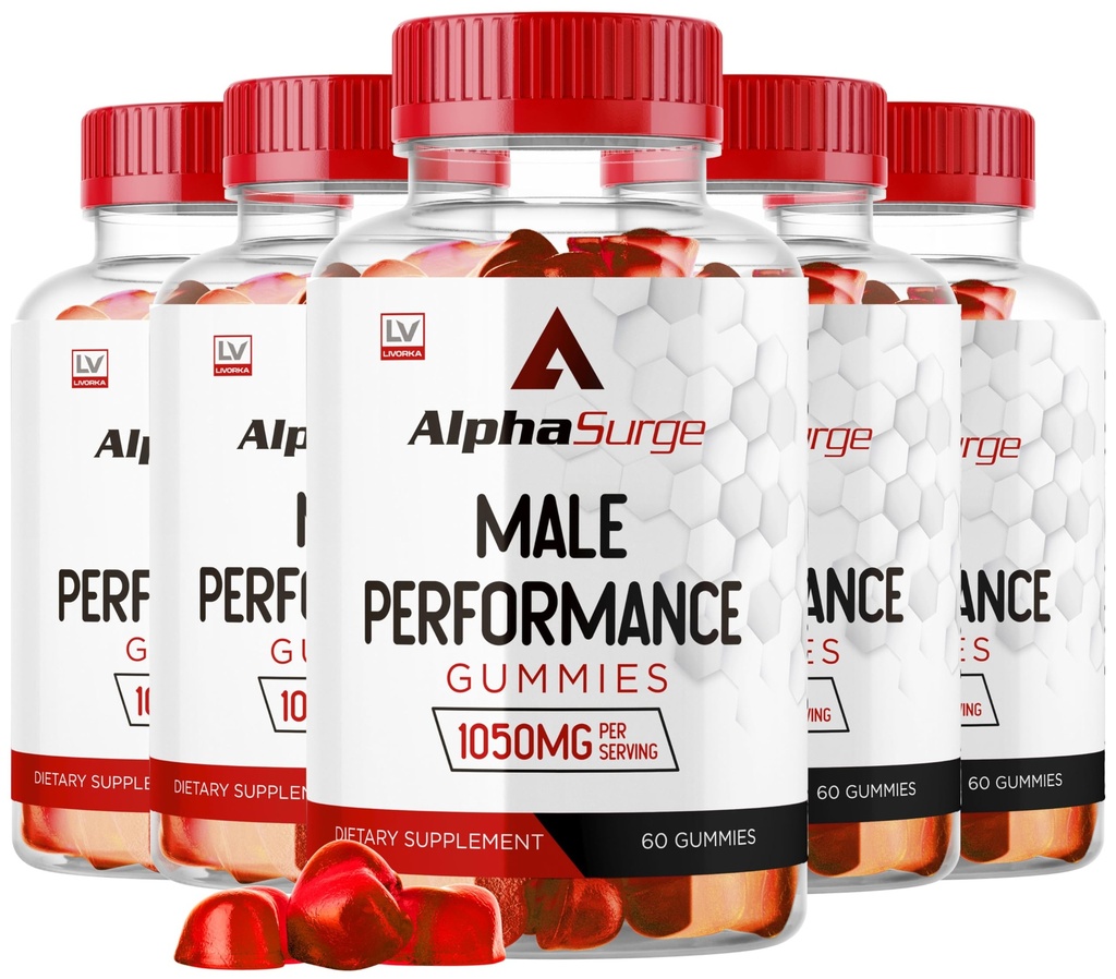 LIVORKA Alpha Surge für Herren - Alpha Surge Gummies für Männer, Alfa Surge Gummies 1050mg, Alpha Surge XL Gummie, Alphasurge Gummies, Alfa Surge Gummies, Alpha Sugre Männlich, 300 Gummies für 5 Monate