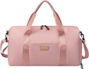 Gym Tasche für Frauen mit Schuh Compartment und Wet Pocket | Durable Lightweight Gym Duffle Bag mit Motivation Zitat und Grafik Designs | Toll für Übung und Übernachtungen | Rose