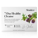 Shaklee - 7 jours de nettoyage sain : réinitialisation complète du système et stimulation énergétique - avec probiotiques, soutien du foie et nettoyage à base de plantes - Guide étape par étape - 7 paquets quotidiens matin et nuit