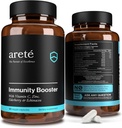 Supplément Premium Immunity Booster – 10 en 1 Booster du système naturel respiratoire et immunitaire, 90 capsules, vitamine C, zinc, sureau, curcumine curcumine, ail, probiotique Imune Boost Soutien Vitamines