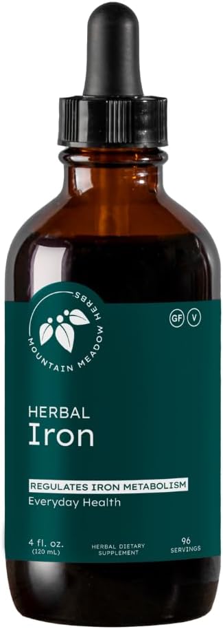 Mountain Meadow Herbs Herbal Iron - 2 oz - Gentle Herbs to Support and Regulate Iron Metabolism and Absorption