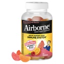 Vitamine C 750mg (par portion) - Gummées aromatisées aux fruits aérés (63 Compte dans une bouteille), supplément de soutien immunitaire sans gluten avec des vitamines A C E, Sélénium, Echinacea & Ginger