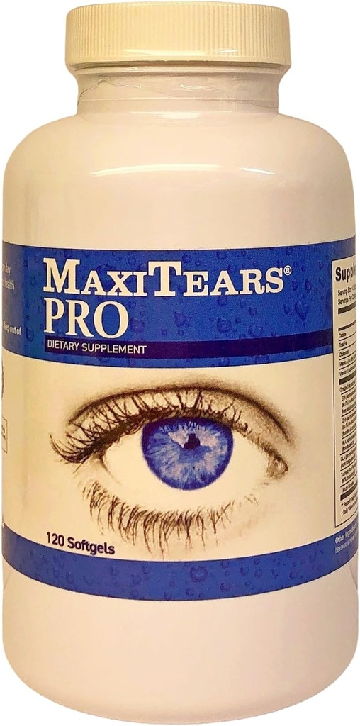 MedOp Pro 120 Softgels, 1 bouteille - Support oculaire formulé avec Omega-3 EPA DHA, vitamine A, et complexe de Mucin