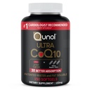 Qunol Ultra CoQ10 100mg Softgels- 3X Better Absorption Coenzyme Q10 Suppléments - Supplément antioxydant pour la santé vasculaire et cardiaque et la production d'énergie - 5 mois d'approvisionnement - 150 Compte
