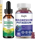 Catfit Potassium Magnesium Supplement,Magnesium Kalium Complex Supplement,Sugar Free & Vegan,Immununterstützung,Calm Mood & Sleep Support,Muscle Health