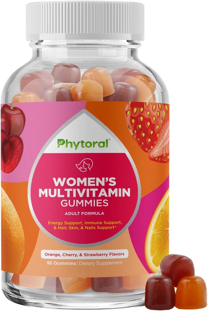 Frauen Multivitamin Gummy Vitamine für Erwachsene - Natürliche Multivitamin für Frauen Gummi und natürliche Immunsystem Booster - Frauen Gummie Erwachsene komplett mit Zink