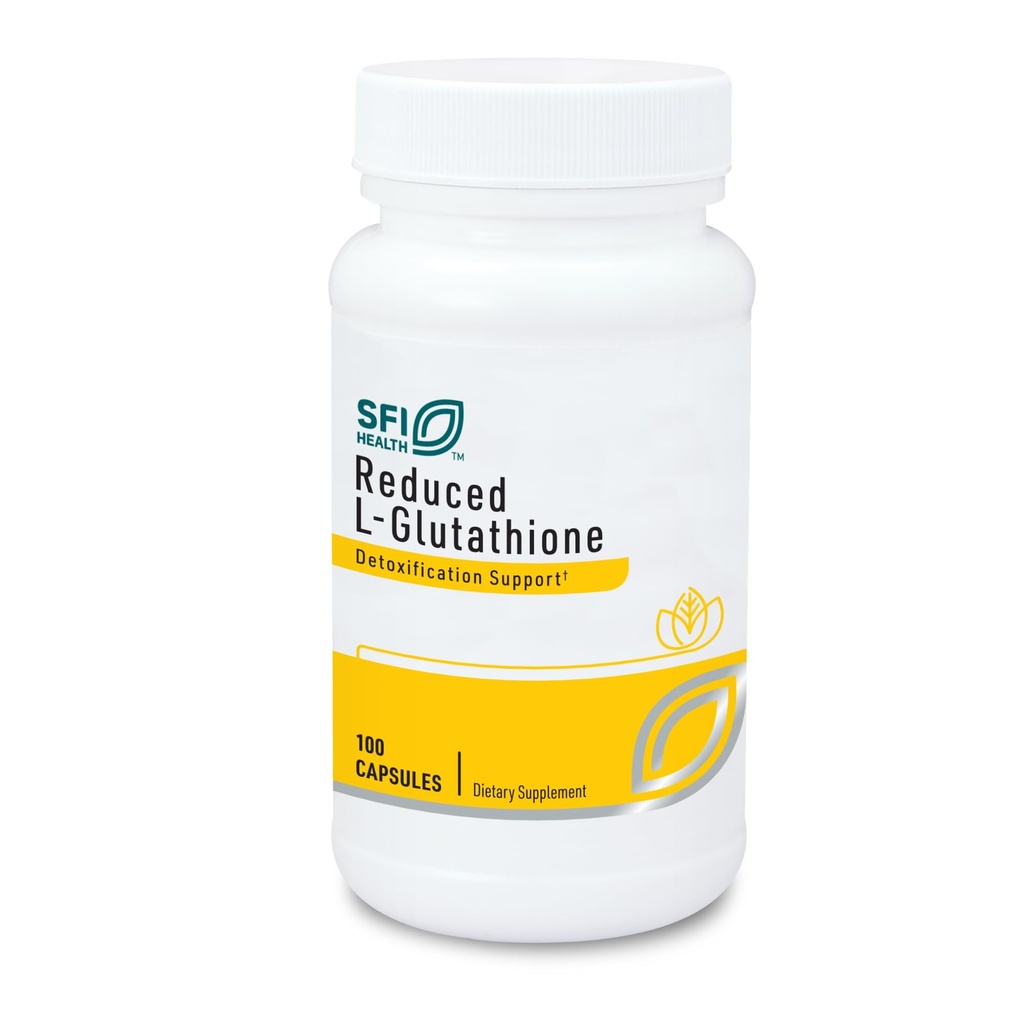 Klaire Labs SFI Health Reduzierte L-Glutathione 150mg - Antioxidante Ergänzung mit Magnesium für Leber, Detox & Immununterstützung - Aktive, reduzierte Form - Allergiker (100 Kapseln)