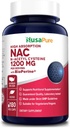 NusaPure N-Acetyl Cystein (NAC) 1200mg 180 Veggie Caps (Vegetarisch, Non-GMO, Glutenfrei) Bioperine