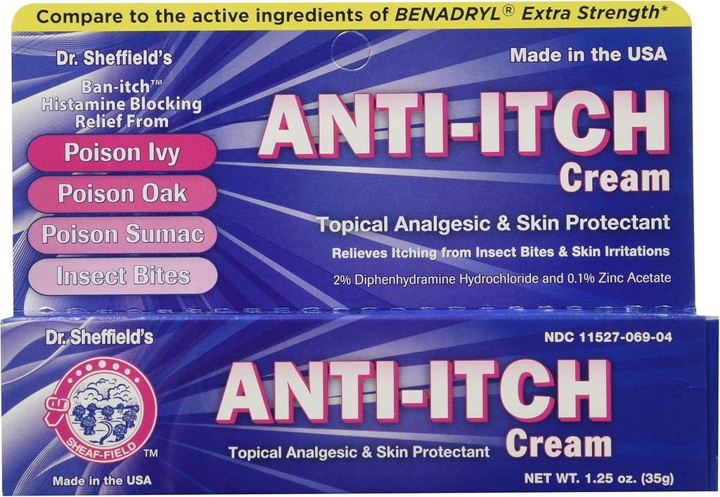 Anti-Itch Creme mit Histamin Blocker, 1,25 Unze