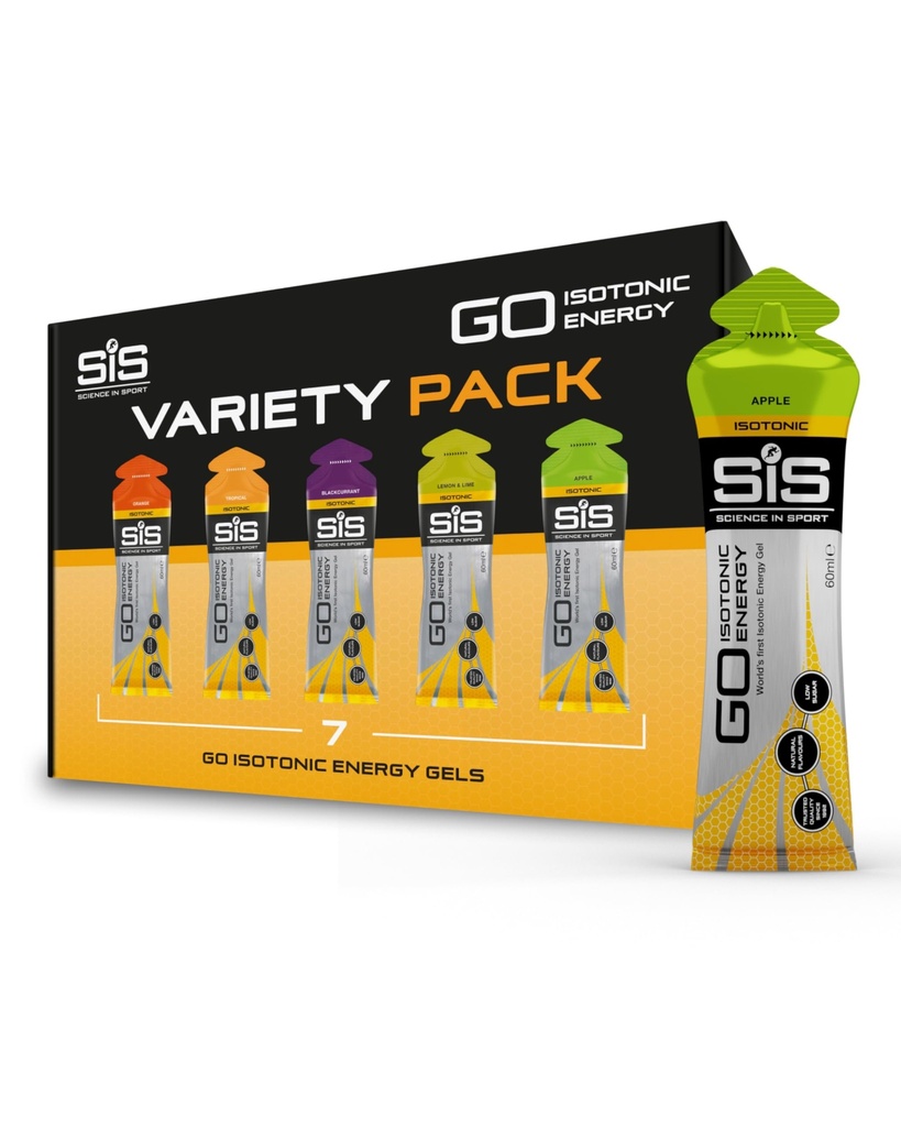 Wissenschaft in Sport 60 ml Energy Gel Variety - Paket von 7