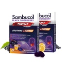 Sambucol Black Elderberry Throat Lozenge - mit Honig, Vitamin C & Zink, Elderberry Lozenges Sore Throat & Cough, Soothes Scratchy Throat, Soft & Chewy - 2 Pack (40 Total Pastilles)