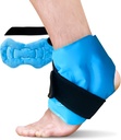 Knöchel Ice Pack Wrap für Schwellung, Wiederverwendbares Gel Ice Pack für Knöchelverletzungen, Kaltkompresstherapie für Fußschmerzen Relief, Achilles Tendonitis, Plantar Fasciitis, Sprains