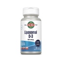 KAL Liposomales Vitamin D3 50 mcg, hohe Absorption Vitamin D, Liposomale Technologie, hohe Potenz Immununterstützung, Vegan Kapseln, Glutenfrei, keine Soja, 30 Portionen