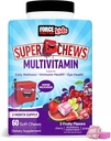 Kraftfaktor Kids Multivitamin Super Chews, Kinder Vitamine Wellness, Immungesundheit, Augengesundheit, &amp; Mehr mit 18 Vitaminen, Mineralien, & Antioxidantien, 2-Monats-Versorgung, Multi-Flavor, 60 Soft Chews