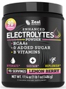 Zeal Elektrolyt Pulver - 90 Servierungen | Keto Elektrolyte Pulver | Zero Zucker, BCAAs, B-Vitamine | Kalium, Zink, Magnesium | Hydration Pulver Erholung Getränk | Zitronenbeere