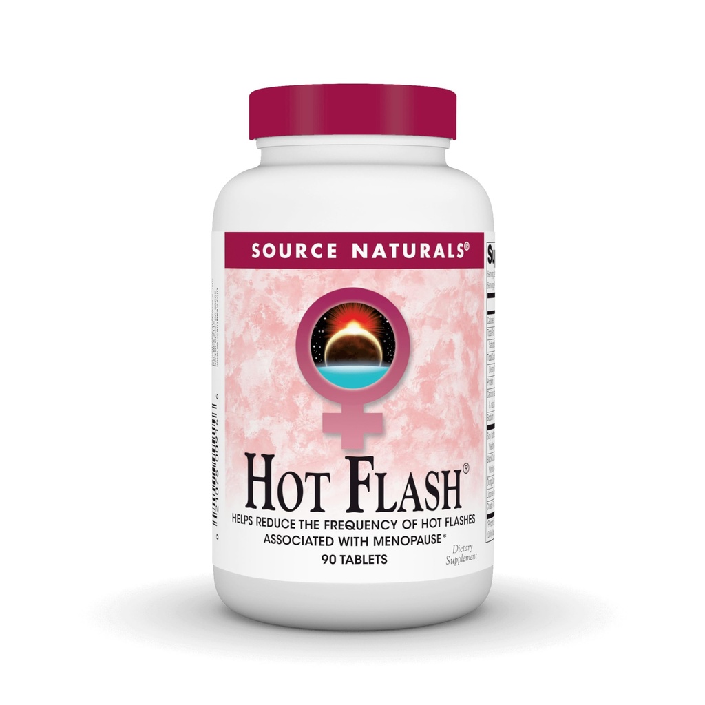 Source Naturals Hot Flash, hilft die Häufigkeit von Hot Flashes zu reduzieren* - 90 Tablets