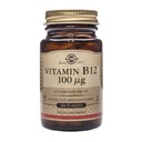 Solgar Vitamine B12 100 mcg - 100 Comprimés - Métabolisme énergétique et soutien du système nerveux - Non-OGM, végétalien, sans gluten et sans produits laitiers, casher, halal - 100 portions