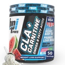BPI Sports CLA+Carnitin – CLA L Carnitine & Linoleic Acid – L Carnitine Supplement für Gewichtsverlust, Stoffwechsel & Lean Muskel – Koffeinfrei – Wassermelone Freeze – 50 Portionen – 12,34 Unze