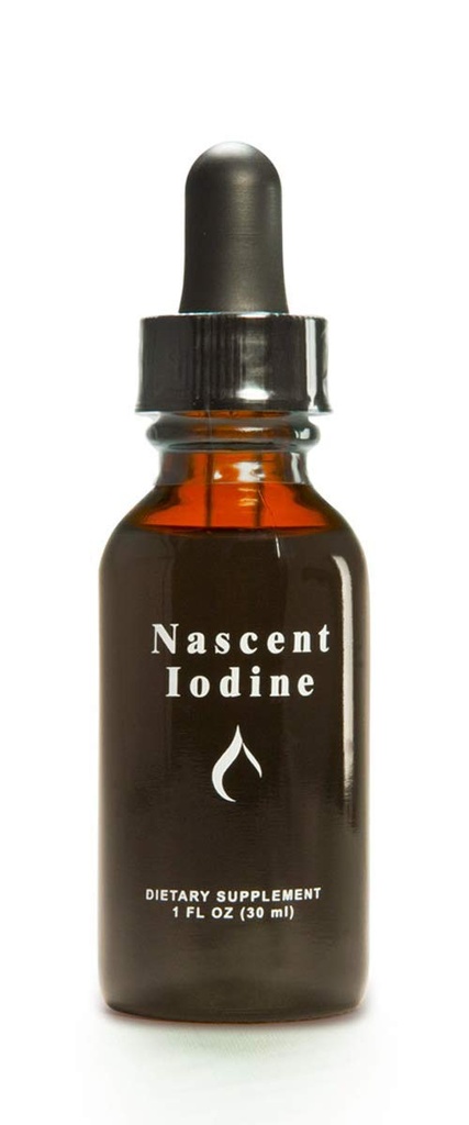 Enviromedica Nascent Iodine gouttes de teinture liquide pour le soutien et la désintoxication de la thyroïde (1 once)