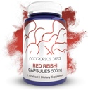 Nootropics Depot Red Reishi Mushroom Capsules | 500mg | 180 Count | Ganoderma lucidum | Whole Fruiting Body Mushroom Extract | Unterstützt ein gesundes Immunsystem