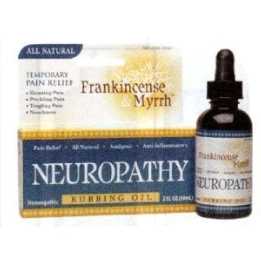 Frankincense & Myrrh Neuropathy Rubbing Oil 2 oz. (Pack von 2) Verpackung Mai Vary