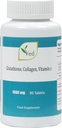 Reduzierte L Glutathione 1000mg x 90 Tabletten. mit 500mg L-Glutathion, 300mg Collagen und 200mg Vitamin C pro Tabelle