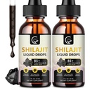 (2-Pack) High Potency Shilajit Pure Himalayan Organic Liquid Supplement, Shilajit Resin Drop für Männer & Frauen, Max Potency 85+ Clean Trace Minerals & Fulvic Säure für Energie, Stoffwechsel & Immununterstützung