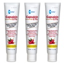 Globe (3 Pack) Capsaicin 0.1% High Potency Pain Relief Cream, Unscented (2 oz) Deep Penetrating Relief von: Arthritis, Muskel, Gelenk und Rückenschmerzen