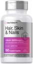 Horbäach Peau et ongles Vitamines 150 Caplets avec biotine et collagène Supplément pour les femmes et les hommes