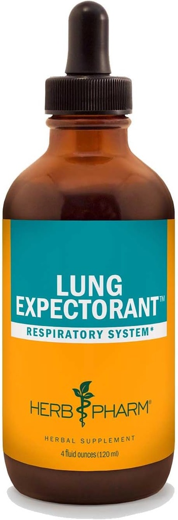 Herb Pharm Lung Expectorant Liquid Herbal Formel zur Unterstützung respiratorischer Immunantwort - 4 Unze