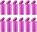 12 Emballez des bouteilles de pilules en plastique vides avec des bouchons, des contenants de pilules 13 Dram étanches à l'air avec des bouchons pour médicaments, des suppléments ou tout petit article (paille Opaque)