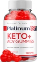 Gummies Platinum Keto ACV - Formule avancée Platinum Keto Plus ACV Gummies Apple Cider Vinegar Platinum ACV Gummies Dietary Supplément Avis Hommes Femmes (60 Gummies)