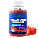 Melatonine 30mg Gummies pour adultes (60 portions) - maximum de force de sommeil avec 30mg de Melatonine par gummy - sans gluten, sans sucre, non-OGM, 100% végétarien, saveur de fraise - 60 gummies