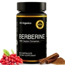 Berberine mit Ceylon Cinnamon 1200mg (60 Kapseln) – 97% Reinheit- Non-GMO, Glutenfrei, Lab-geprüfte Vegan Berberine Ergänzung
