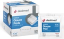 Offerts à 4 % x 4 % Plaquettes de gauze stériles (100 Nombre) Plaquettes de gauze jetables et emballées individuellement, produits de soins pour trousse de premiers soins et installations médicales (paquet de 1)