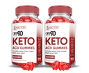 (2 Pack) Go 90 Keto ACV Gummies Advanced Formula 1000MG Go90 Keto Gummies vinaigre de cidre de pomme formulé avec du jus de pomme de grenade poudre B12 Vegan Non OGM 120 Gummys