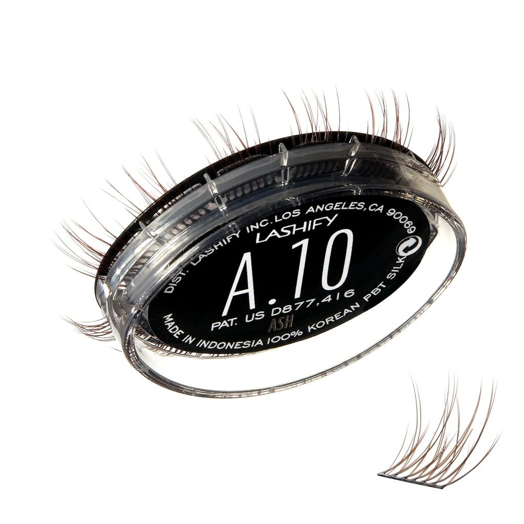 Lashify Amplify 10mm Gossamer Wimpern Extensions Refill, Ash Color, DIY False Lashes für einen natürlichen Look
