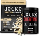 Jocko Fuel Bundle - Vanilla Mölk Protein Powder + Creatine Poudre monohydratée pour les hommes et les femmes - Bundle pour la performance atheltique, la récupération et la croissance musculaire