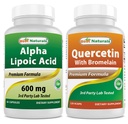 Best Naturals Alpha Lipoic Acid 600 mg & Quercetin mit Bromelain